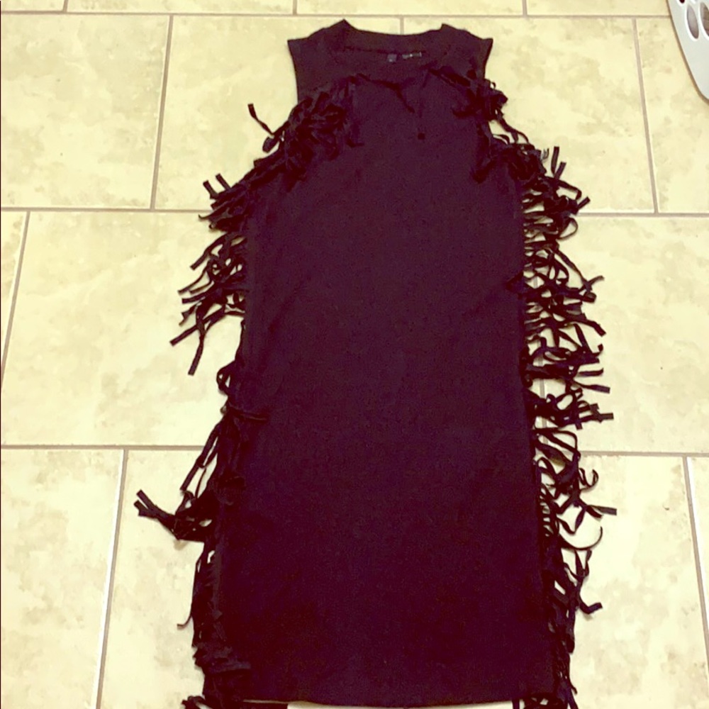 Fringe mini dress